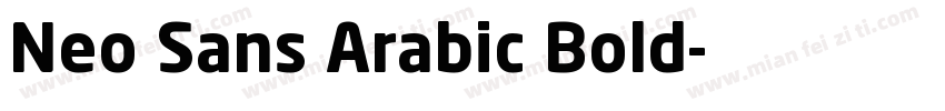 Neo Sans Arabic Bold字体转换